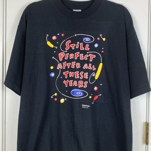 Silver Mountain (shoe box) black short sleeved tee shirt size Lg.